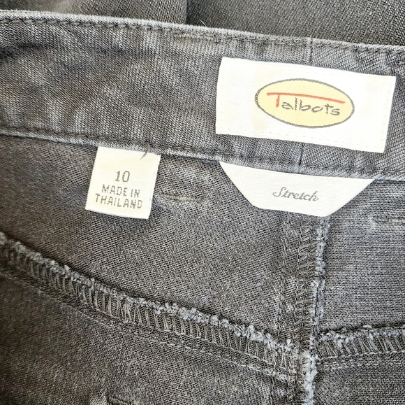 Talbots Stretch Wide Leg Black Jeans Pants - Picture 9 of 10